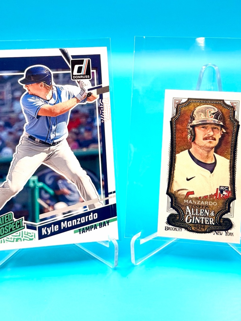 🔥Kyle Manzardo Lot! 🔥Donruss Rated Rookie + Allen & Ginter Mini! 🤯